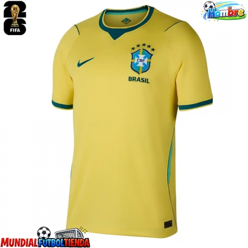 Camiseta Brasil Primera Equipación Replica Mundial 2026 mangas cortas